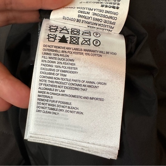 Canada Goose Wyndham Parka Mens Graphite Gray Size XL Real Fur Hood 3808M - Picture 15 of 16